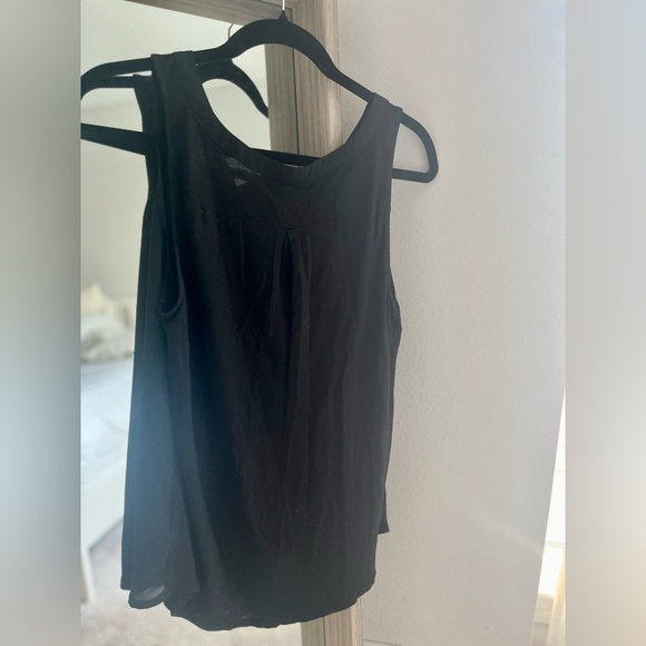 Black Express Lace Up Blouse - Picture 4 of 4